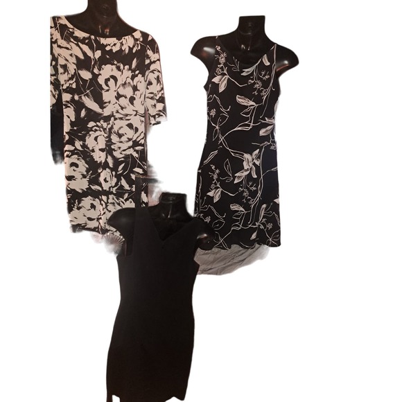 SPRING SALE! Three Sz 8 Beautiful Black-White Lightweight dresses- LOT 4 - Picture 7 of 10